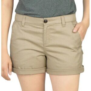 Boston Traders Women's Elastic Waist Casual Shorts (Tan, 8)